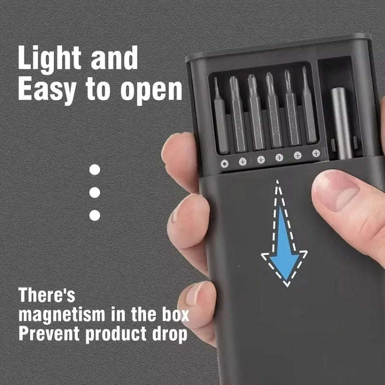 25 in 1 Screwdriver Set Magnetic Repair Tools, Plastic Handle
