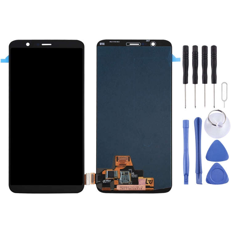 For OnePlus 5T Digitizer Full Assembly Original LCD Screen (Black)
