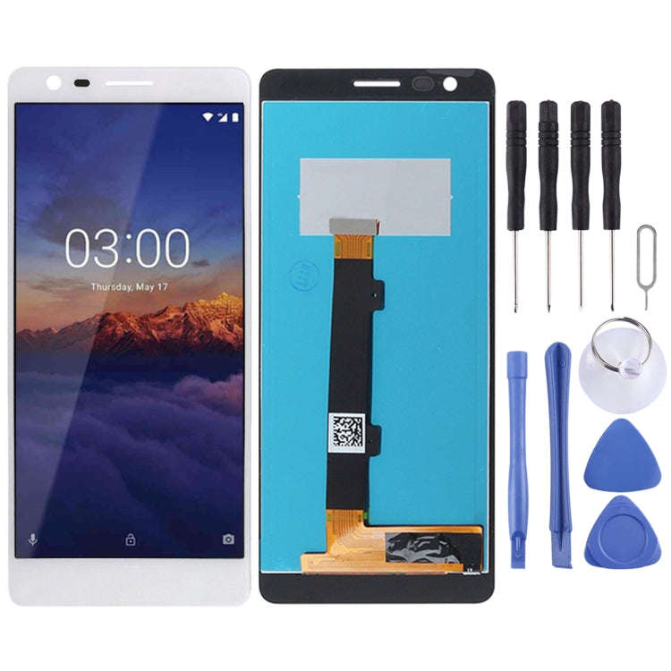 TFT LCD Screen for Nokia 3.1 with Digitizer Full Assembly  (White)