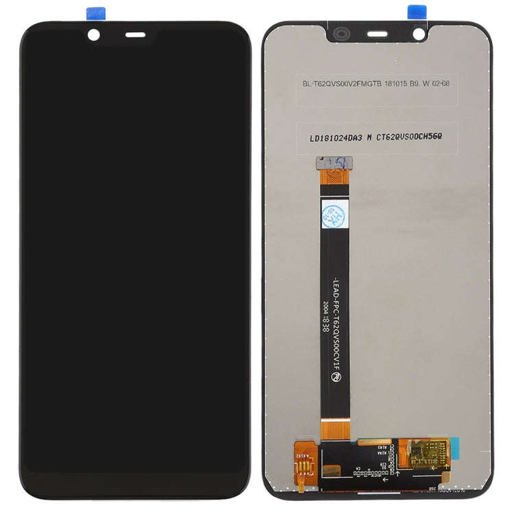 TFT LCD Screen for Nokia X7 / 8.1 / 7.1 Plus TA-1131 with Digitizer Full Assembly (Black)