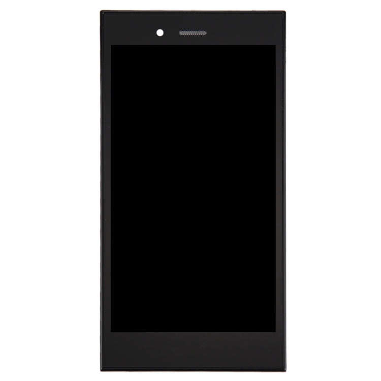 Original LCD Screen for BlackBerry Z3 Digitizer Full Assembly with Frame(Black)