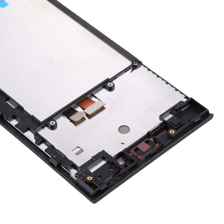 Original LCD Screen for BlackBerry Z3 Digitizer Full Assembly with Frame(Black)