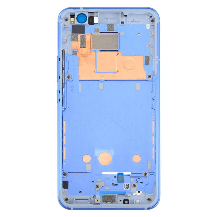 for HTC U11 Front Housing LCD Frame Bezel Plate(Blue)