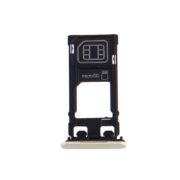 SIM Card Tray + Micro SD Card Tray + Card Slot Port Dust Plug for Sony Xperia X (Single SIM Versi...