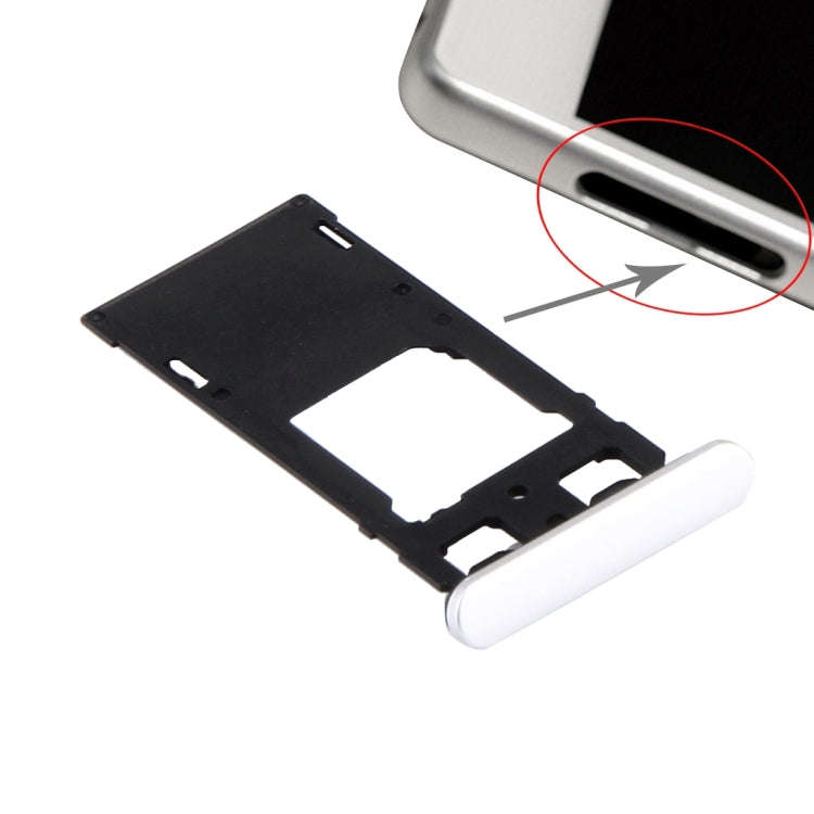 SIM Card Tray + Micro SD / SIM Card Tray + Card Slot Port Dust Plug for Sony Xperia X (Dual SIM V...