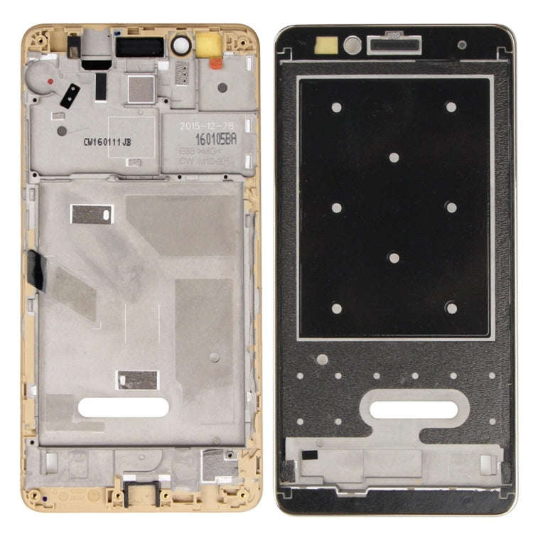For Huawei Honor 5X / GR5 Front Housing LCD Frame Bezel Plate(Gold)