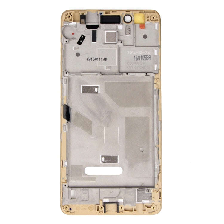 For Huawei Honor 5X / GR5 Front Housing LCD Frame Bezel Plate(Gold)