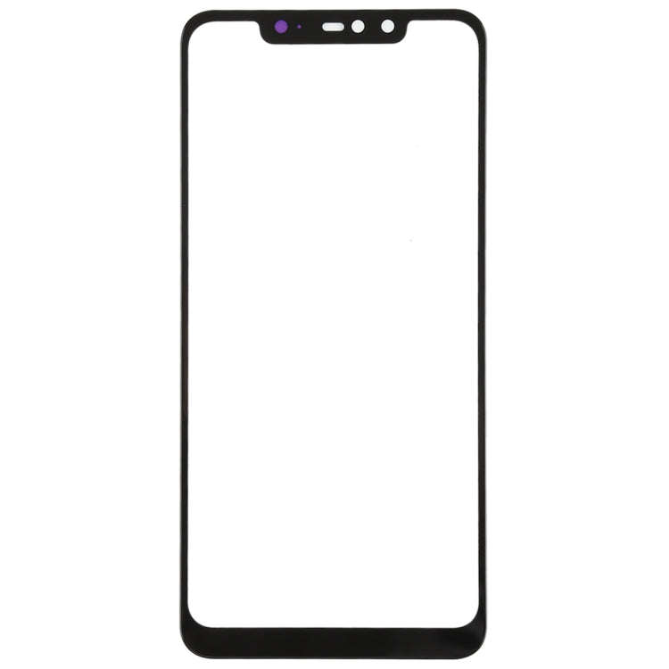 Front Screen Outer Glass Lens for Xiaomi Redmi Note 6 Pro(Black)