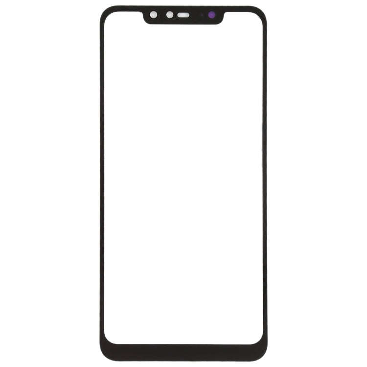 Front Screen Outer Glass Lens for Xiaomi Redmi Note 6 Pro(Black)