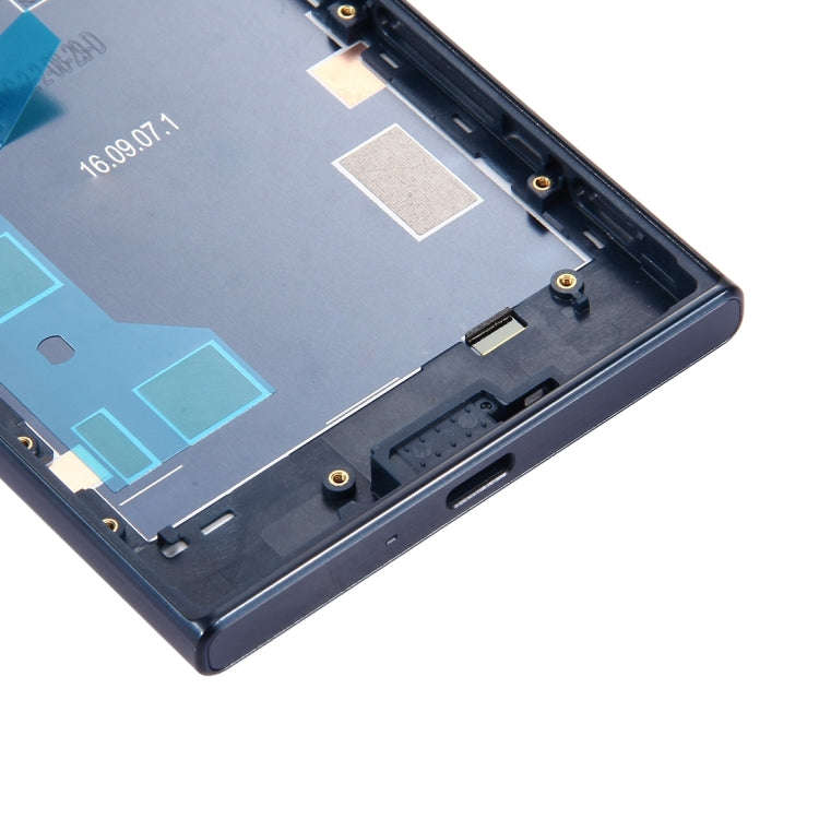 Back Battery Cover + Back Battery Bottom Cover + Middle Frame for Sony Xperia XZ(Dark Blue)