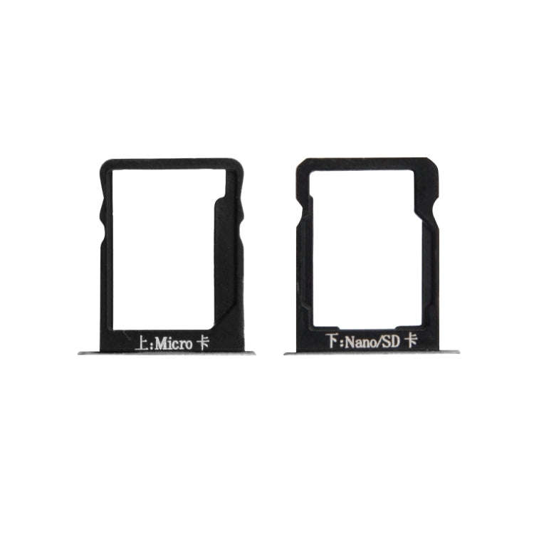 For Huawei Mate 7 SIM Card Tray and Micro SD Card Tray(Grey)