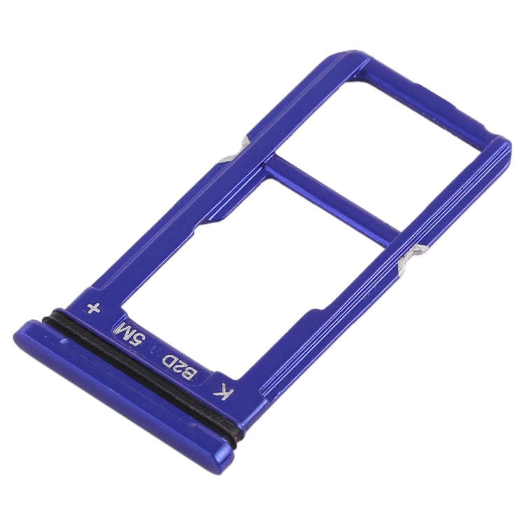 For OPPO R15 SIM Card Tray + SIM Card Tray / Micro SD Card Tray (Blue)
