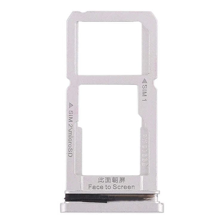 For OPPO R15 SIM Card Tray + SIM Card Tray / Micro SD Card Tray (Silver)