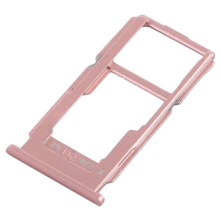For OPPO R11 Plus SIM Card Tray + SIM Card Tray / Micro SD Card Tray (Rose Gold)