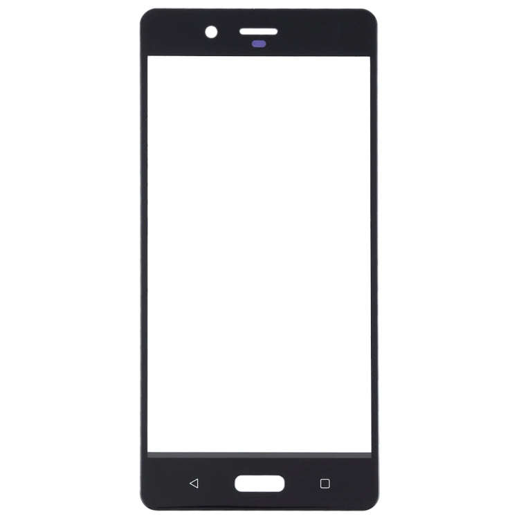 Front Screen Outer Glass Lens for Nokia 8 / N8 TA-1012 TA-1004 TA-1052(Black)