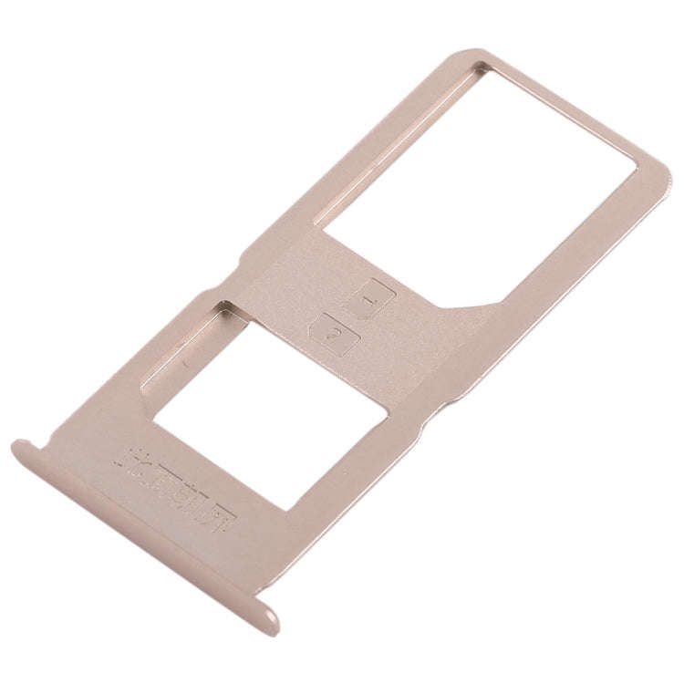 For Vivo X6S Plus 2 x SIM Card Tray (Gold)