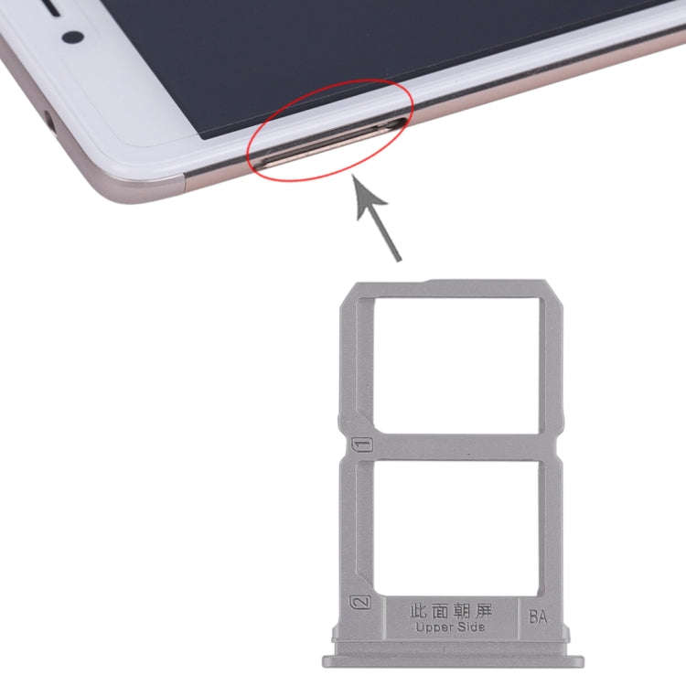 For Vivo X9 2 x SIM Card Tray (Grey)