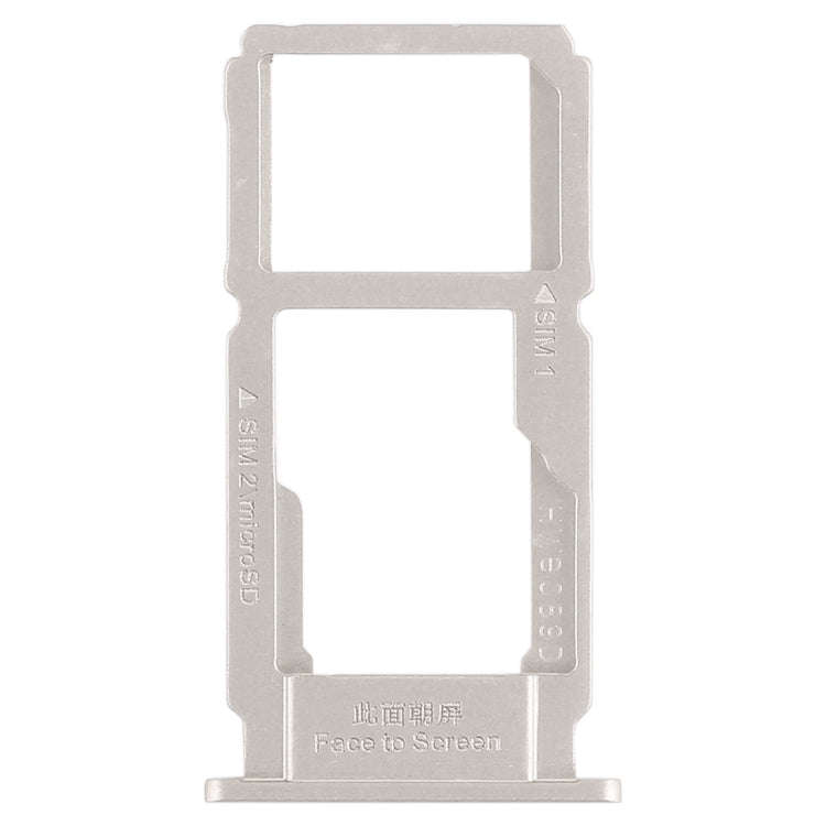 For OPPO R11 SIM Card Tray + SIM Card Tray / Micro SD Card Tray (Silver)
