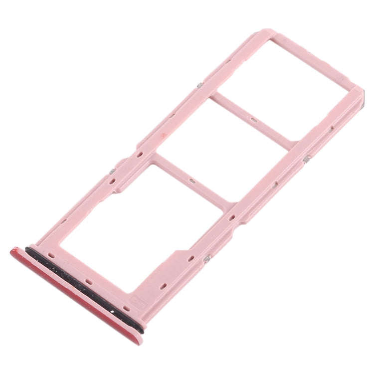 For Vivo Y83 2 x SIM Card Tray + Micro SD Card Tray (Red)