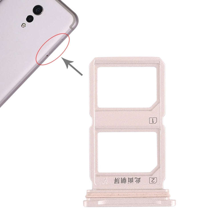 For Vivo Xplay6 2 x SIM Card Tray (Gold)