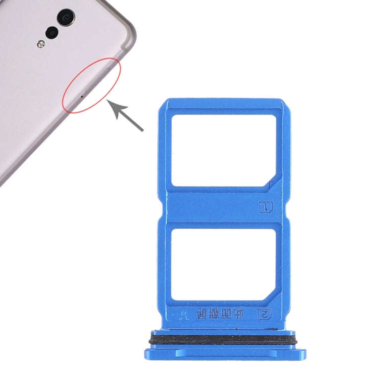 For Vivo Xplay6 2 x SIM Card Tray (Blue)