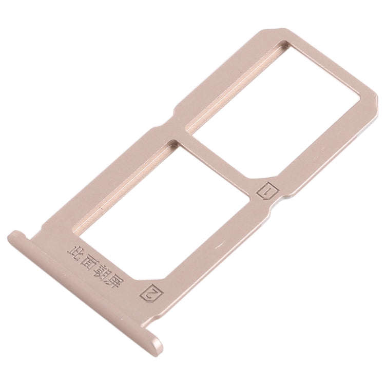 For Vivo X7 2 x SIM Card Tray (Gold)