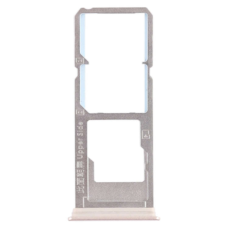 For Vivo Y79 2 x SIM Card Tray + Micro SD Card Tray (Gold)