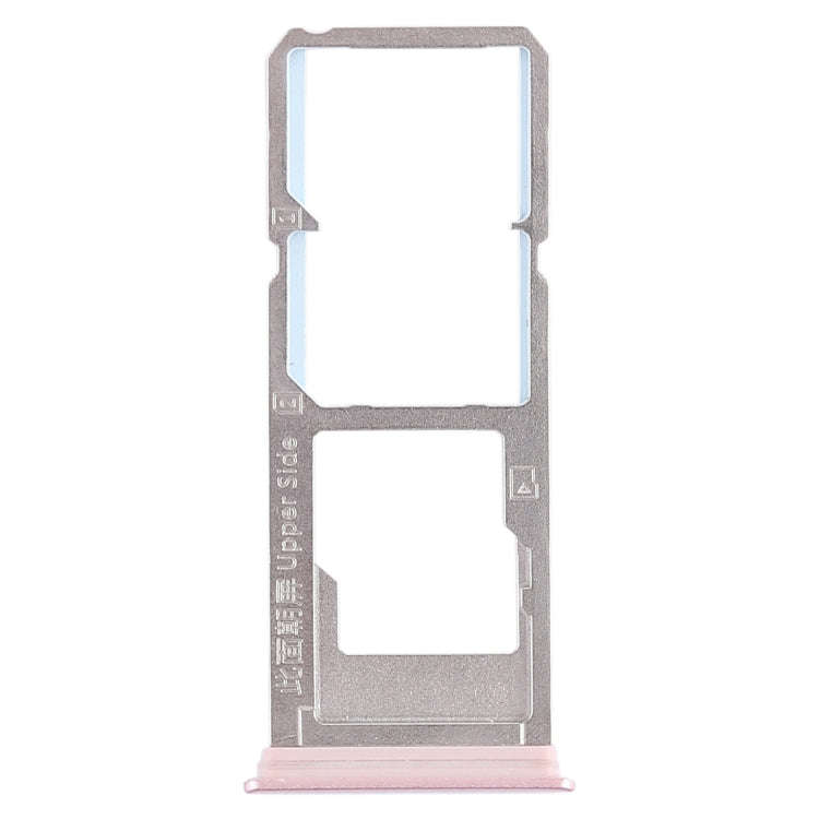 For Vivo Y79 2 x SIM Card Tray + Micro SD Card Tray (Rose Gold)