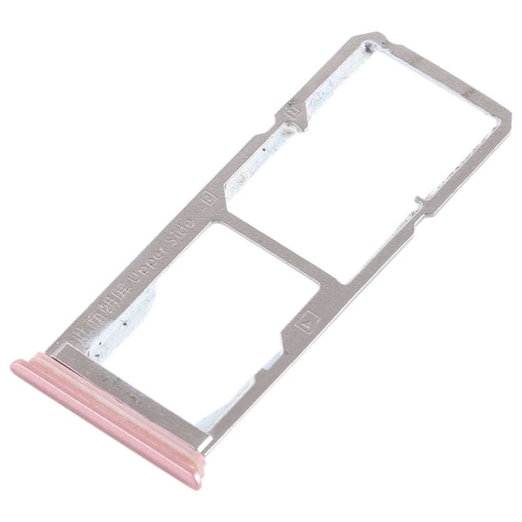 For Vivo Y75 2 x SIM Card Tray + Micro SD Card Tray (Rose Gold)