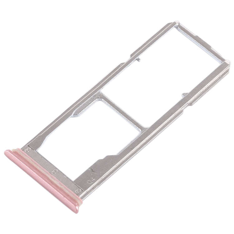 For Vivo Y75 2 x SIM Card Tray + Micro SD Card Tray (Rose Gold)