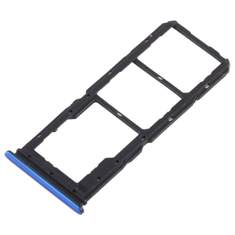 For Vivo Y97 2 x SIM Card Tray + Micro SD Card Tray (Blue)