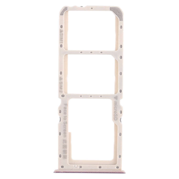 For OPPO A5 / A3s 2 x SIM Card Tray + Micro SD Card Tray (Purple)