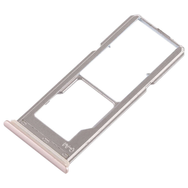 For Vivo Y85 / Z1 / Z1i / V9 Youth / V9 2 x SIM Card Tray + Micro SD Card Tray (Gold)