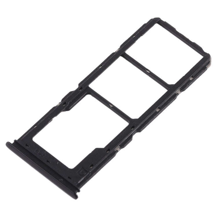 For Vivo Y93 2 x SIM Card Tray + Micro SD Card Tray (Black)