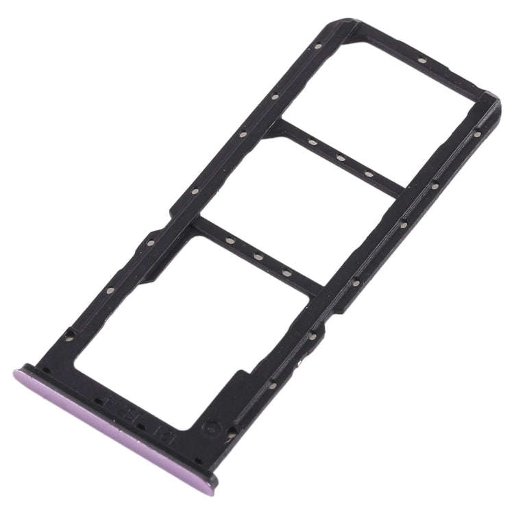For OPPO A7x / F9 / F9 Pro / Realme 2 Pro 2 x SIM Card Tray + Micro SD Card Tray (Purple)