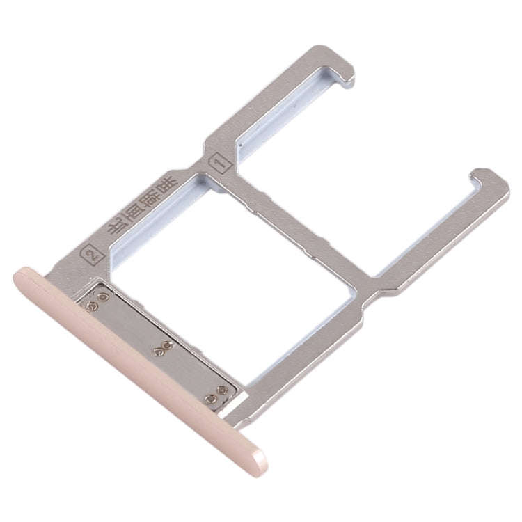 For Vivo X6S 2 x SIM Card Tray (Gold)