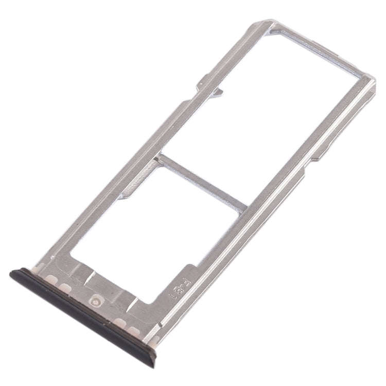 For OPPO A79 2 x SIM Card Tray + Micro SD Card Tray (Black)