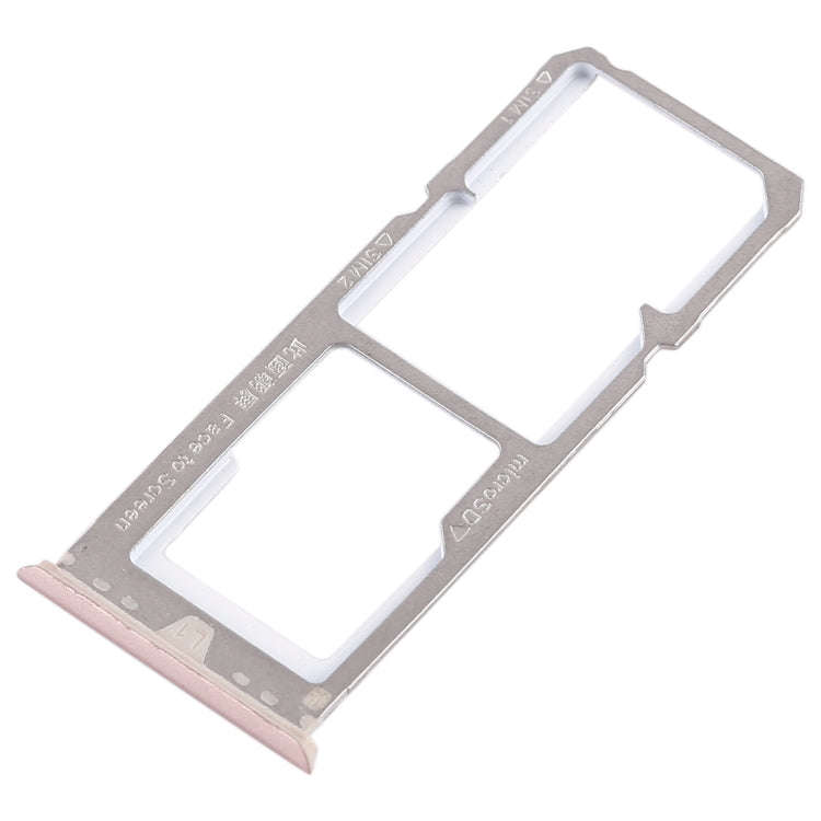 For OPPO A79 2 x SIM Card Tray + Micro SD Card Tray (Gold)