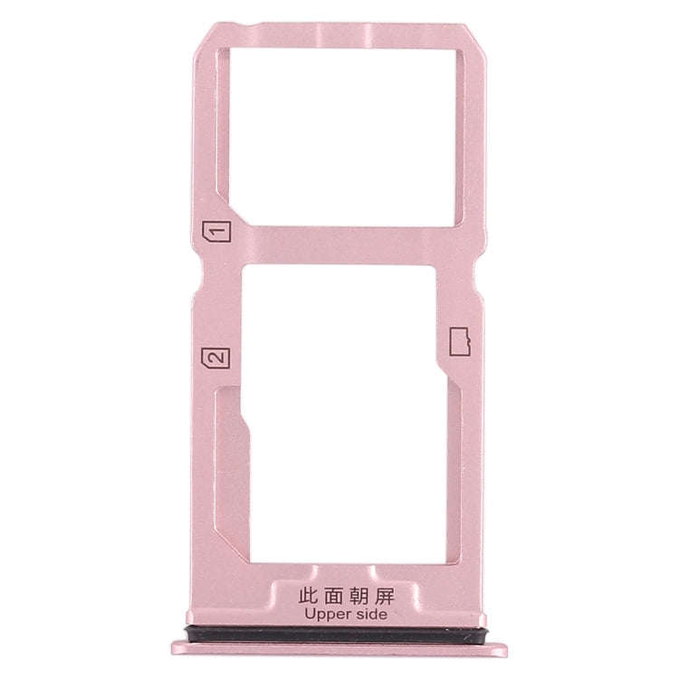 For Vivo X20 SIM Card Tray + SIM Card Tray / Micro SD Card Tray (Rose Gold)