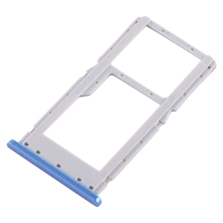 SIM Card Tray + SIM Card Tray / Micro SD Card Tray for Xiaomi Redmi Note 6 Pro (Blue)