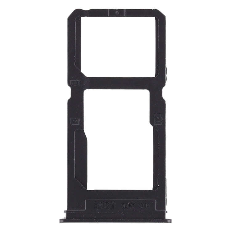 For Vivo X20 Plus SIM Card Tray + SIM Card Tray / Micro SD Card Tray (Black)