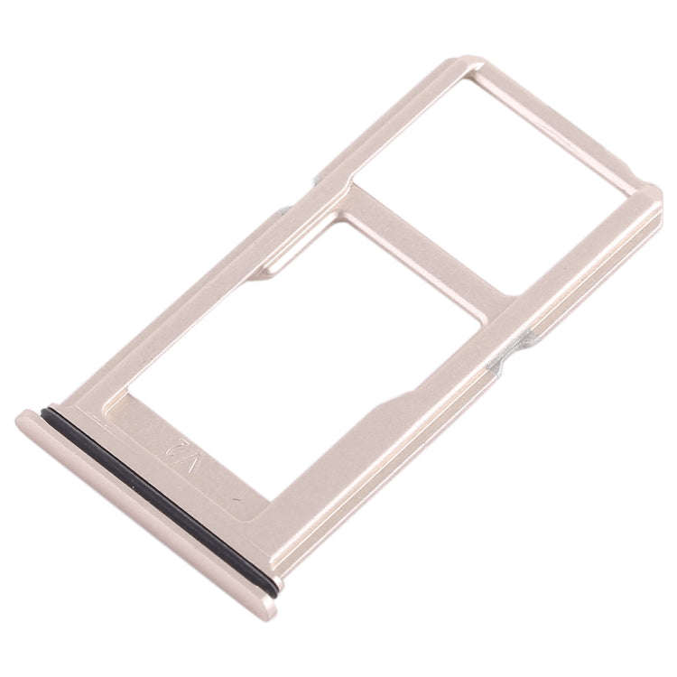 For Vivo X20 Plus SIM Card Tray + SIM Card Tray / Micro SD Card Tray (Gold)