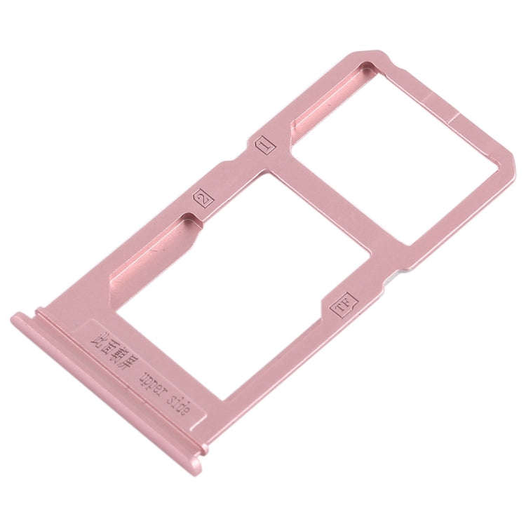 For Vivo X20 Plus SIM Card Tray + SIM Card Tray / Micro SD Card Tray (Rose Gold)