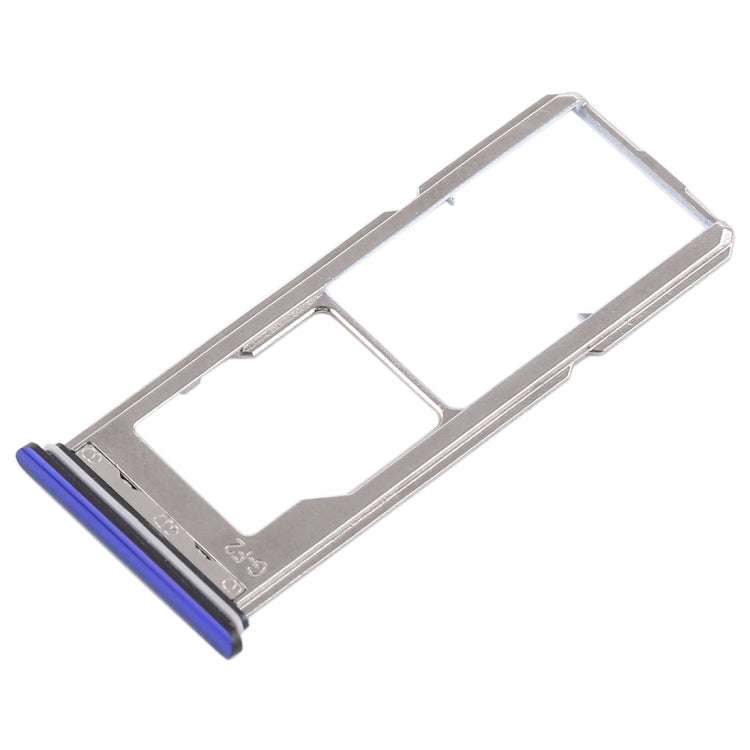 For Vivo Z1 2 x SIM Card Tray + Micro SD Card Tray (Blue)
