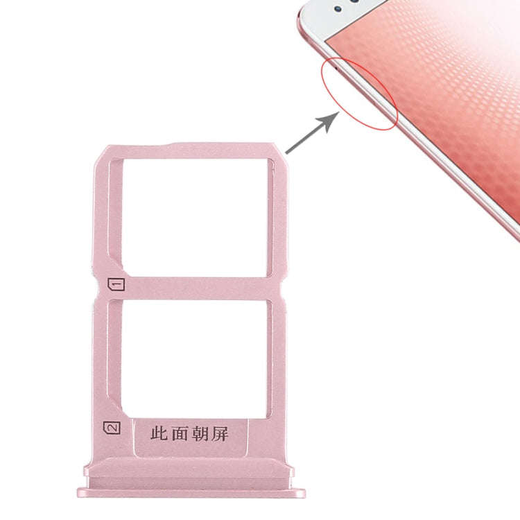 For Vivo X9s Plus 2 x SIM Card Tray (Rose Gold)