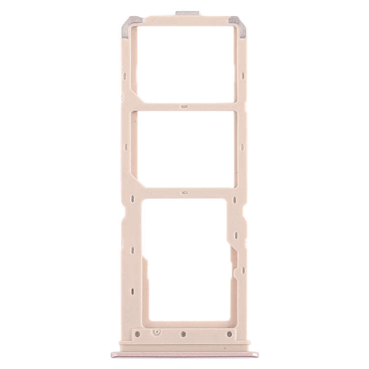 For Vivo Y71 2 x SIM Card Tray + Micro SD Card Tray (Rose Gold)