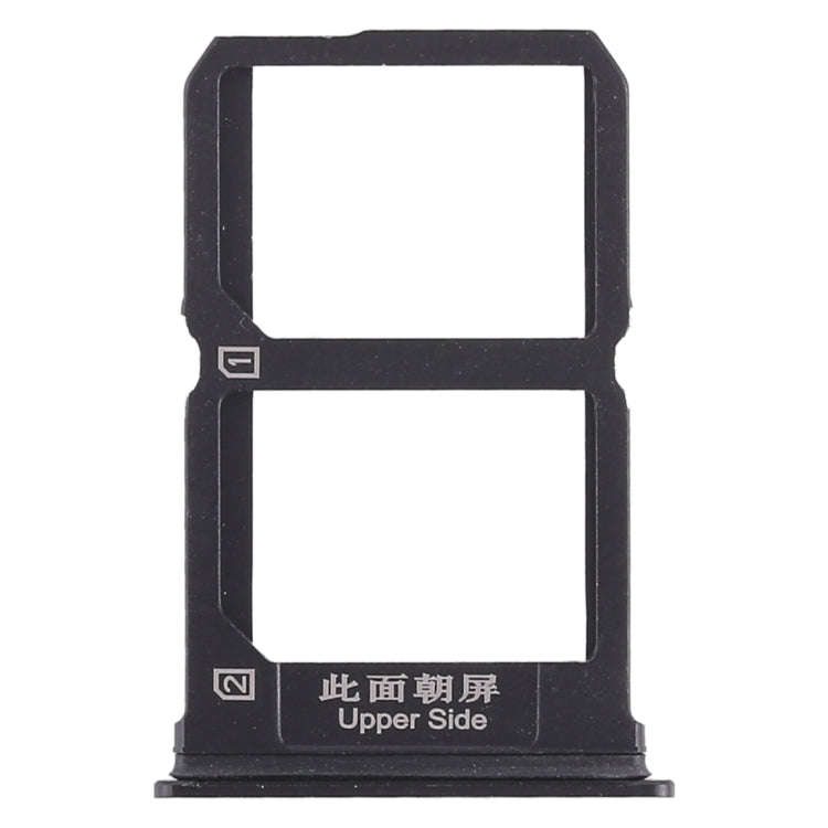 For Vivo X9s 2 x SIM Card Tray (Black)
