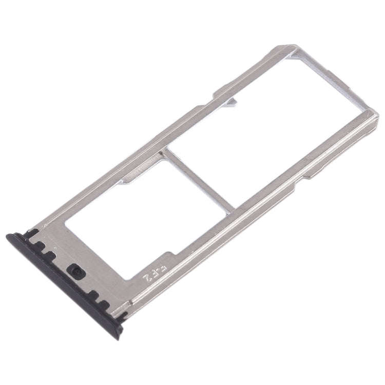 For OPPO A73 / F5 2 x SIM Card Tray + Micro SD Card Tray (Black)