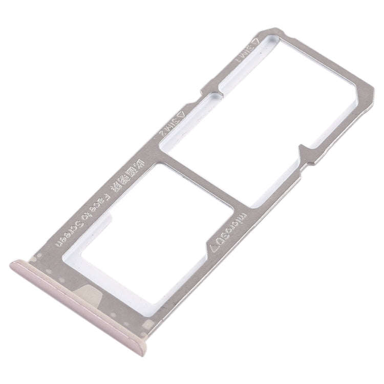 For OPPO A73 / F5 2 x SIM Card Tray + Micro SD Card Tray (Gold)