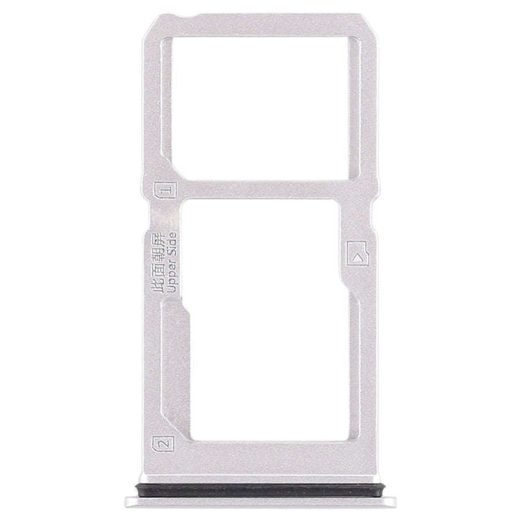 For Vivo X21i SIM Card Tray + SIM Card Tray / Micro SD Card Tray (Silver)